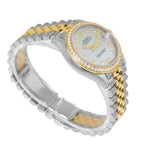 Rolex Lady-Datejust 31mm 18K Yellow Gold & Steel Mother of Pearl Diamond Dial & Diamond Bezel 278383RBR-Da Vinci Fine Jewelry