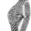 Rolex Lady-Datejust 28mm White Gold & Steel Dark Rhodium Diamond Dial & Fluted Bezel 279174-Da Vinci Fine Jewelry