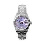 Rolex Lady-Datejust 28mm White Gold & Steel Mother of Pearl Dial & Fluted Bezel 279174-Da Vinci Fine Jewelry