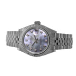 Rolex Lady-Datejust 28mm White Gold & Steel Mother of Pearl Dial & Fluted Bezel 279174-Da Vinci Fine Jewelry