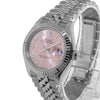 Rolex Lady-Datejust 28mm White Gold Steel Pink Roman Dial Fluted Bezel 279174-Da Vinci Fine Jewelry