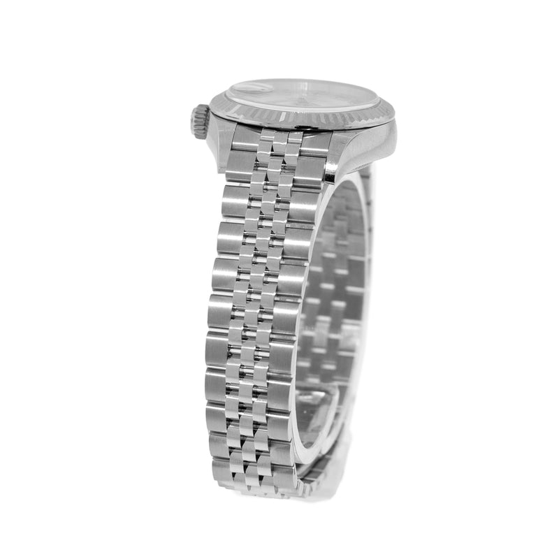 Rolex Datejust 28mm White Gold & Steel Silver Roman Dial & Fluted Bezel 279174-Da Vinci Fine Jewelry
