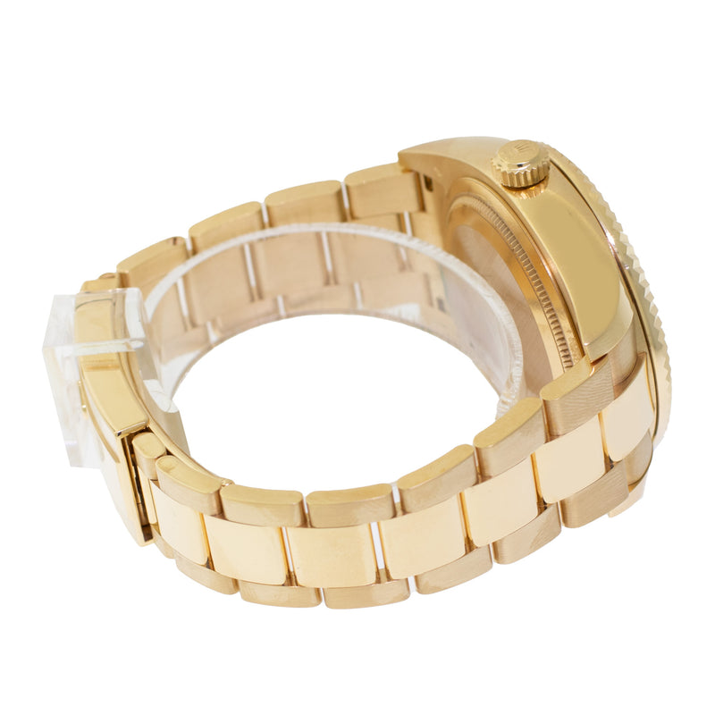 Rolex Sky-Dweller 42mm Yellow Gold Black Index Dial & Fluted Bezel 326938-Da Vinci Fine Jewelry