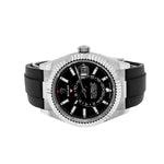 Rolex Sky-Dweller 42mm White Gold Black Index Dial & Fluted Bezel 336239-Da Vinci Fine Jewelry