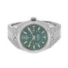 Rolex Sky-Dweller 42mm White Gold & Steel Green Index Dial & Fluted Bezel 336934-Da Vinci Fine Jewelry