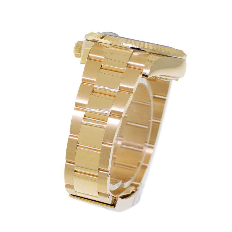 Rolex Sky-Dweller 42mm Yellow Gold Green Index Dial & Fluted Bezel 336938-Da Vinci Fine Jewelry