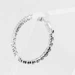 Diamond Inside Out Hoops 4.30ct 14K White Gold-Da Vinci Fine Jewelry