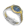 Rolex Datejust 31mm Yellow Gold Steel Blue Vignette Diamond Dial & Fluted Bezel 68273-Da Vinci Fine Jewelry