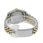 Rolex Datejust 31mm Yellow Gold Steel Blue Vignette Diamond Dial & Fluted Bezel 68273-Da Vinci Fine Jewelry