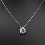 6ct Total Weight Lab Diamond Stud Earrings and Pendant Jewelry Set-Da Vinci Fine Jewelry