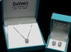 6ct Total Weight Lab Diamond Stud Earrings and Pendant Jewelry Set-Da Vinci Fine Jewelry