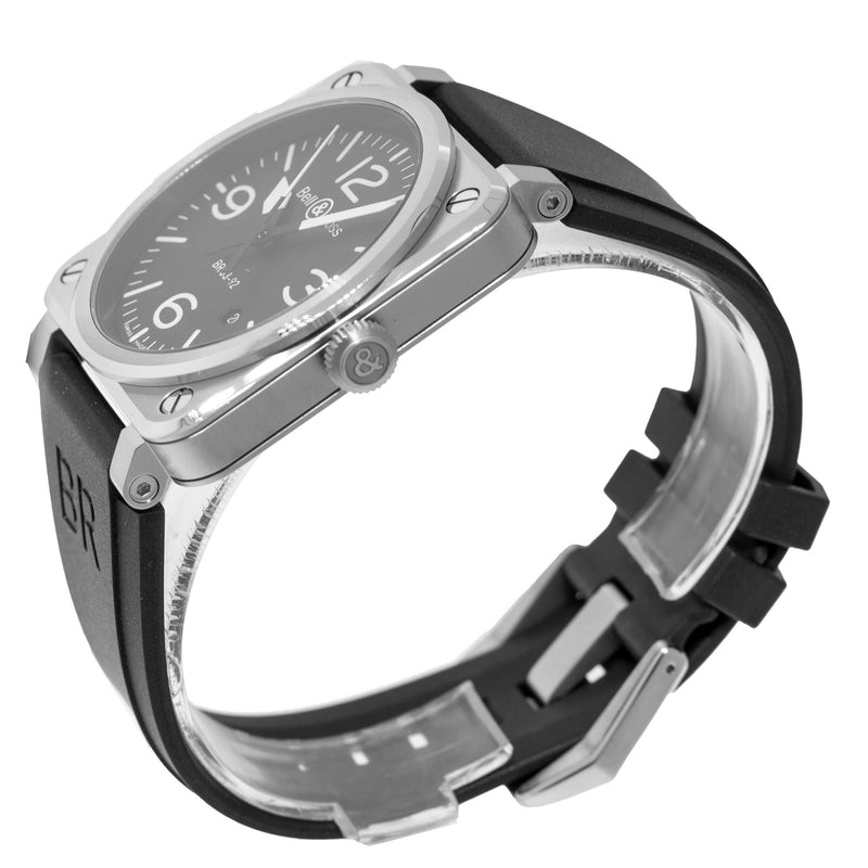 Bell & Ross BR 0392 42mm Stainless Steel Black Arabic Dial BR0392-BLC-ST-Da Vinci Fine Jewelry