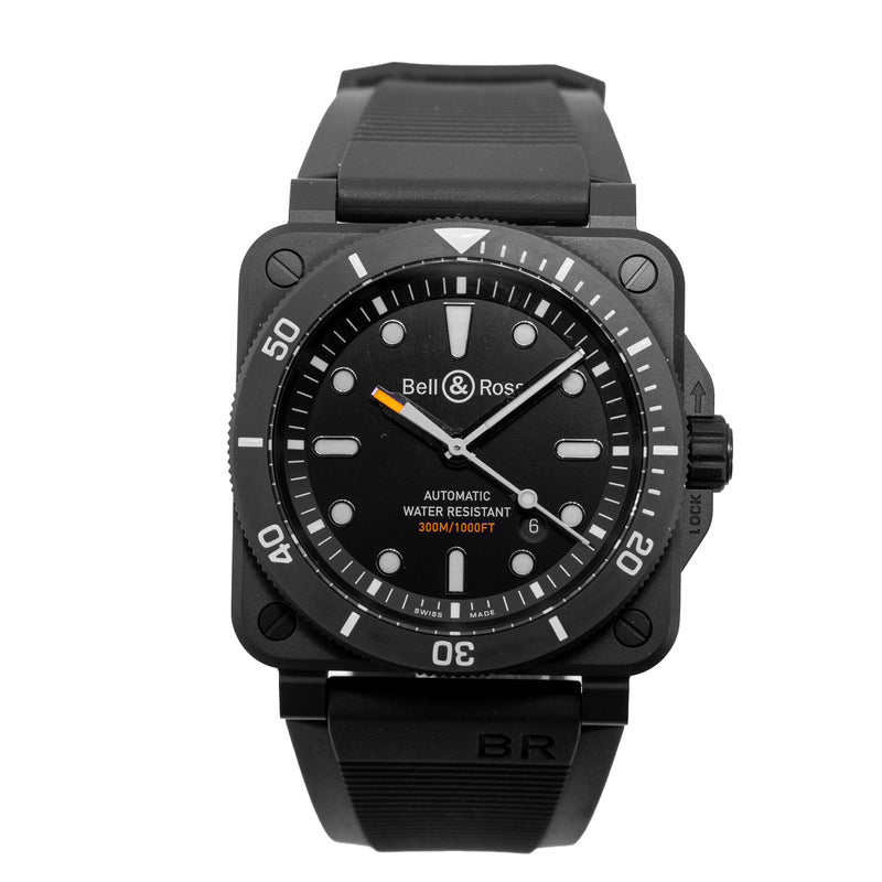 Bell & Ross BR 0392 42mm Ceramic Black Dial BR0392-D-BL-CE/SRB-Da Vinci Fine Jewelry