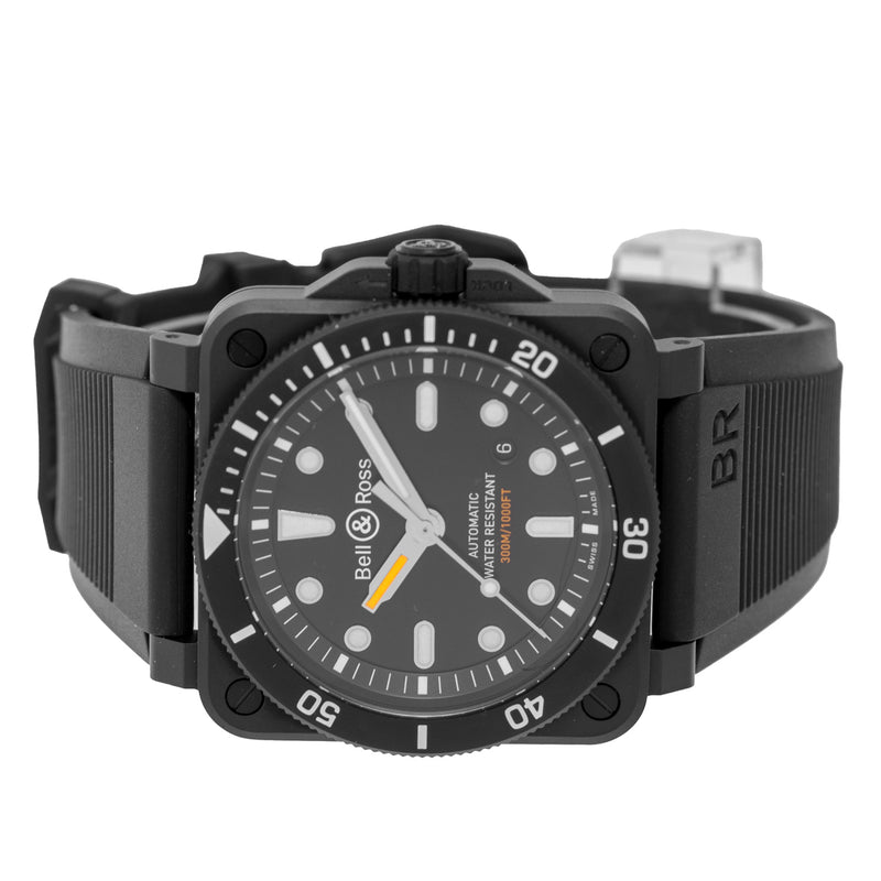 Bell & Ross BR 0392 42mm Ceramic Black Dial BR0392-D-BL-CE/SRB-Da Vinci Fine Jewelry