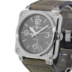 Bell & Ross BR 0392 42mm Stainless Steel Gray Dial BR0392-GC3-ST/SCA-Da Vinci Fine Jewelry