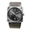Bell & Ross BR 0392 42mm Stainless Steel Gray Dial BR0392-GC3-ST/SCA-Da Vinci Fine Jewelry