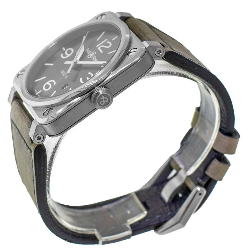 Bell & Ross BR 0392 42mm Stainless Steel Gray Dial BR0392-GC3-ST/SCA-Da Vinci Fine Jewelry