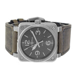 Bell & Ross BR 0392 42mm Stainless Steel Gray Dial BR0392-GC3-ST/SCA-Da Vinci Fine Jewelry