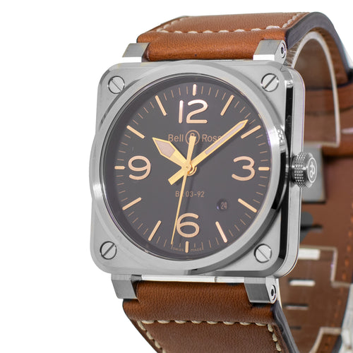 Bell & Ross BR 0392 42mm Stainless Steel Black Dial BR0392-GH-ST/SCA-Da Vinci Fine Jewelry