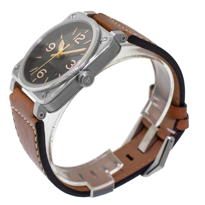 Bell & Ross BR 0392 42mm Stainless Steel Black Dial BR0392-GH-ST/SCA-Da Vinci Fine Jewelry