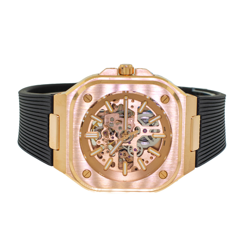 Bell & Ross BR 05 Limited Edition 40mm 18K Rose Gold Skeleton Dial BR05A-PG-SK-PG/SRG-Da Vinci Fine Jewelry