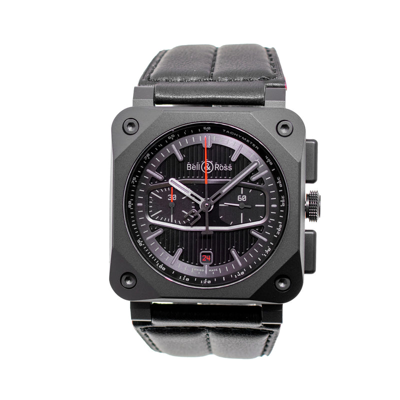Bell & Ross BR 03 Chrono BlackTrack 42mm Ceramic Black Dial BR0394-BTR-CE/SRB Limited Edition-Da Vinci Fine Jewelry