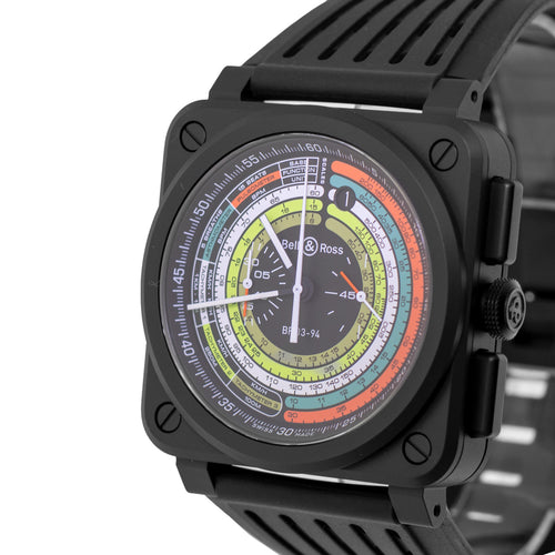 Bell & Ross BR 03 Chrono Multimeter 42mm Ceramic Multicolor Dial BR0394-SW-CE/SRB Limited Edition-Da Vinci Fine Jewelry