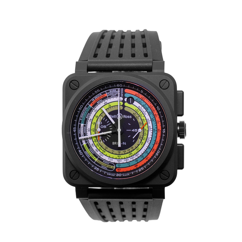 Bell & Ross BR 03 Chrono Multimeter 42mm Ceramic Multicolor Dial BR0394-SW-CE/SRB Limited Edition-Da Vinci Fine Jewelry