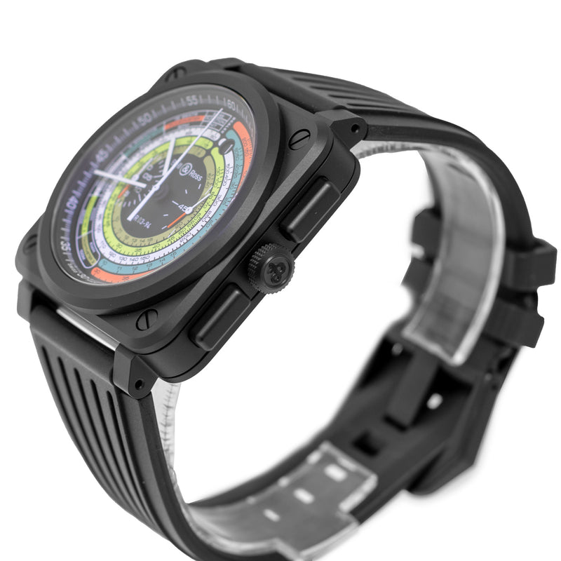 Bell & Ross BR 03 Chrono Multimeter 42mm Ceramic Multicolor Dial BR0394-SW-CE/SRB Limited Edition-Da Vinci Fine Jewelry