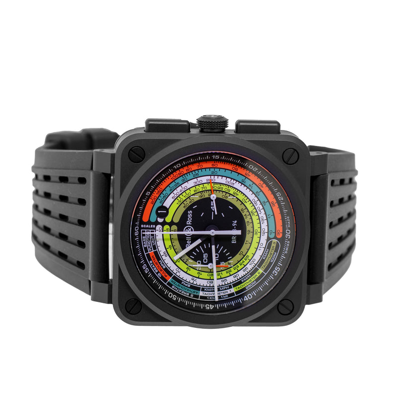 Bell & Ross BR 03 Chrono Multimeter 42mm Ceramic Multicolor Dial BR0394-SW-CE/SRB Limited Edition-Da Vinci Fine Jewelry