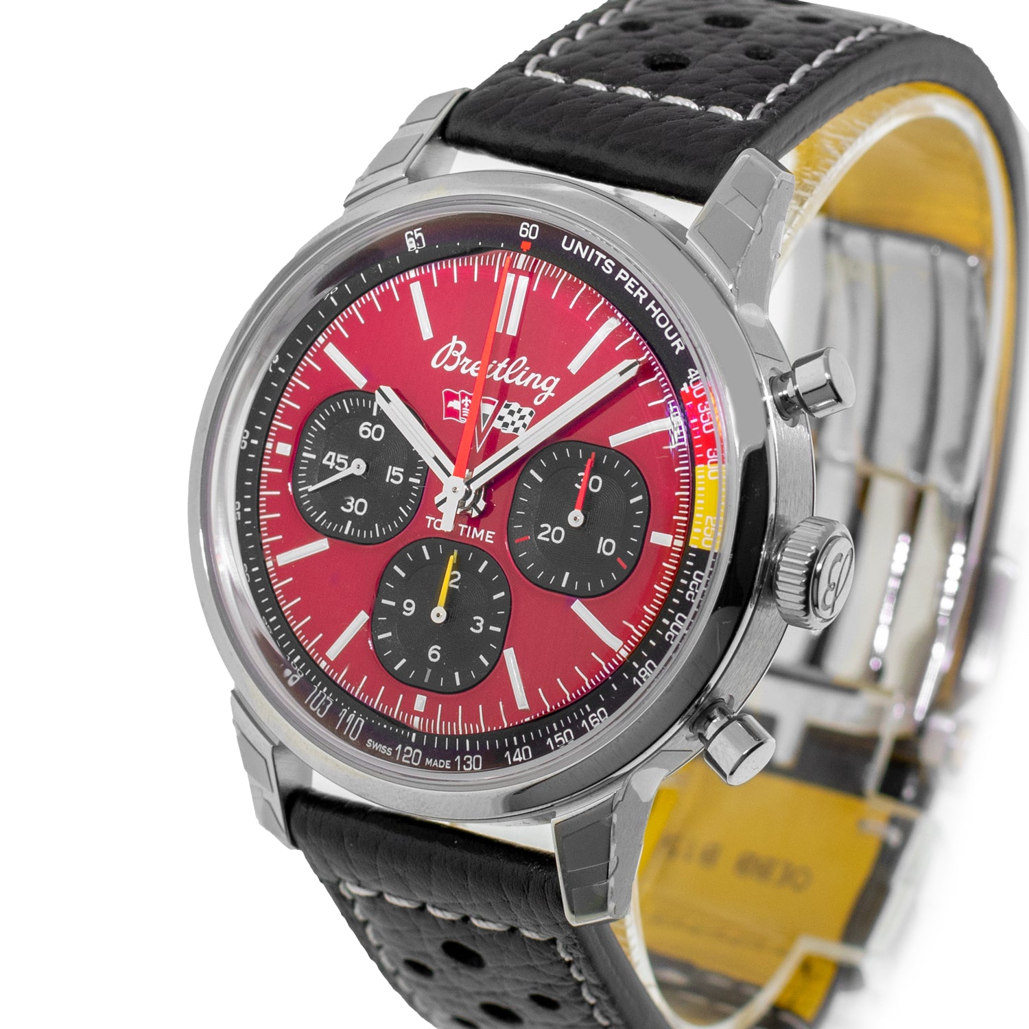 Breitling Top Time Chevrolet Corvette 41mm Stainless Steel Red Index D ...