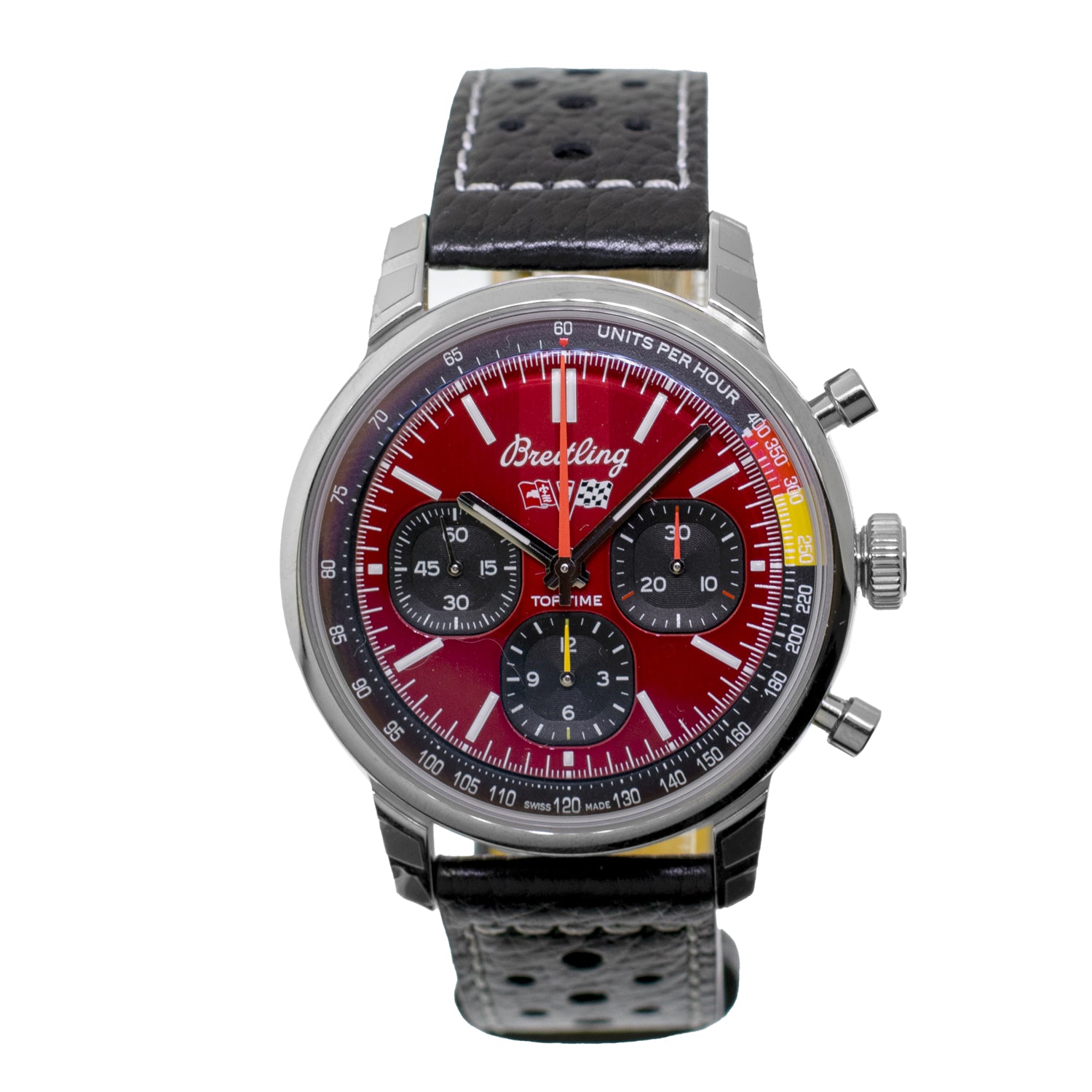 Breitling Top Time Chevrolet Corvette 41mm Stainless Steel Red Index D ...