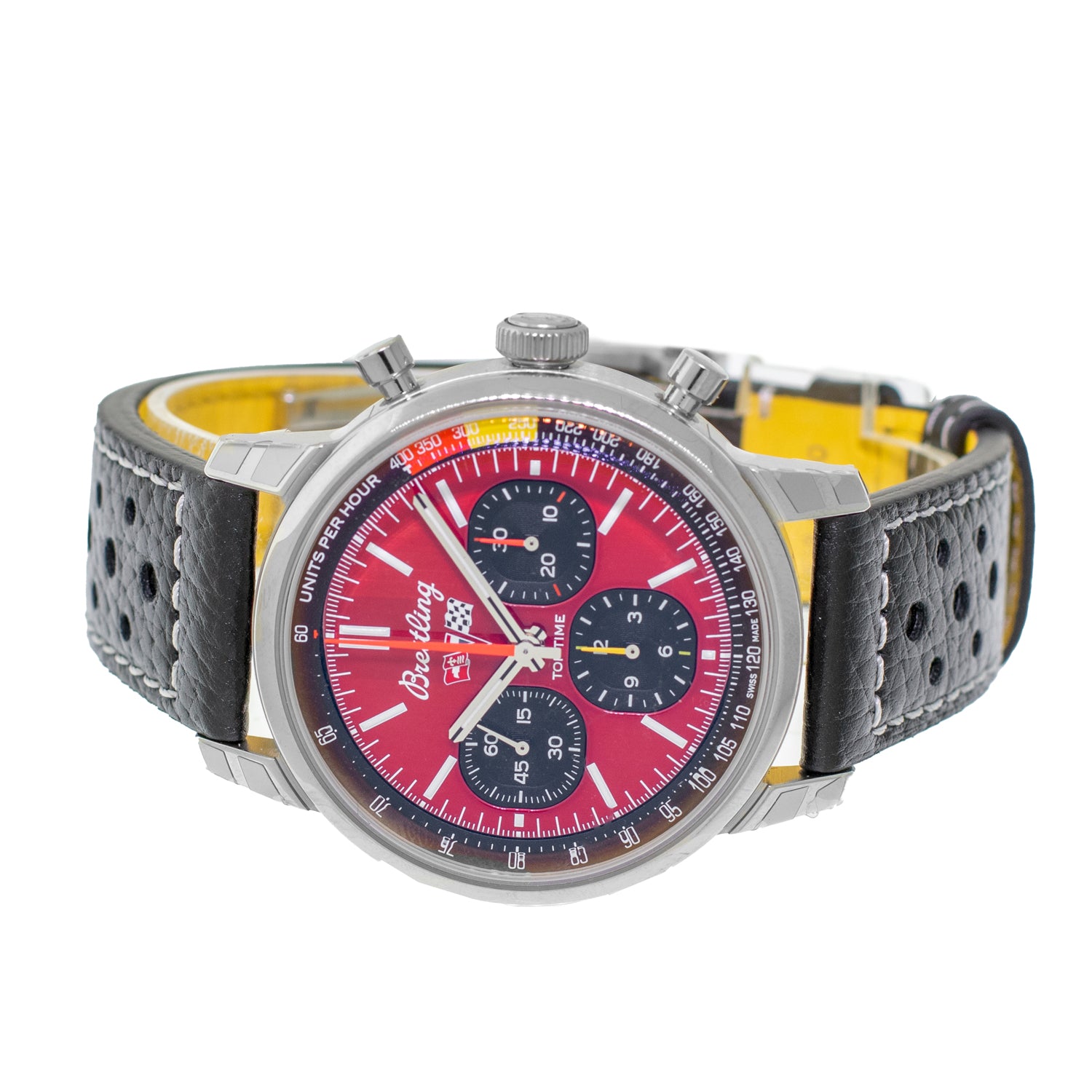 Breitling Top Time Chevrolet Corvette 41mm Stainless Steel Red Index D ...
