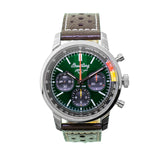 Breitling Top Time Ford Mustang 41mm Stainless Steel Green Index Dial AB0176-Da Vinci Fine Jewelry