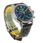 Breitling Top Time Ford Mustang 41mm Stainless Steel Green Index Dial AB0176-Da Vinci Fine Jewelry