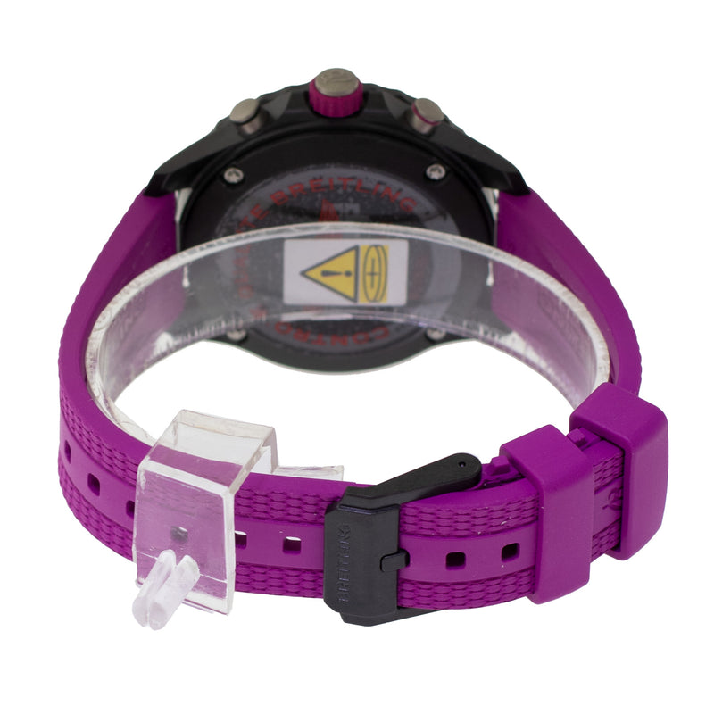 Breitling Endurance Pro 38mm Breitlight® Black Arabic Dial Black and Purple Bezel X83310-Da Vinci Fine Jewelry