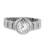 Cartier Ballon Bleu 28mm Stainless Steel Silver Roman Dial WSBB0067-Da Vinci Fine Jewelry