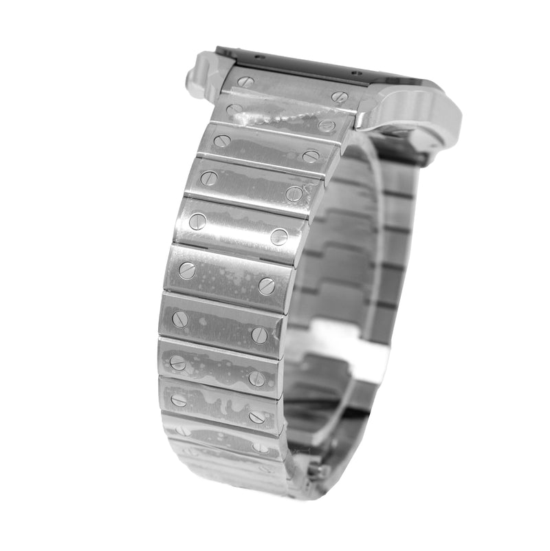 Cartier Santos 40mm Stainless Steel and ADLC Grey Roman Dial WSSA0037-Da Vinci Fine Jewelry