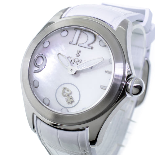Corum Bubble 42mm White MOP Arabic Dial L295/03049-Da Vinci Fine Jewelry
