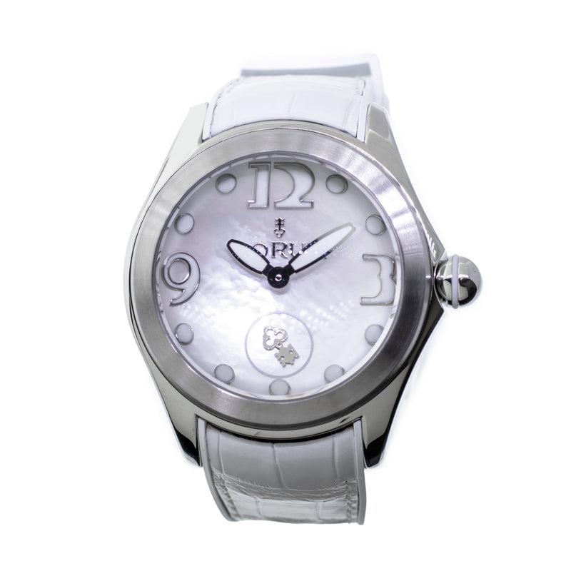 Corum Bubble 42mm White MOP Arabic Dial L295/03049-Da Vinci Fine Jewelry