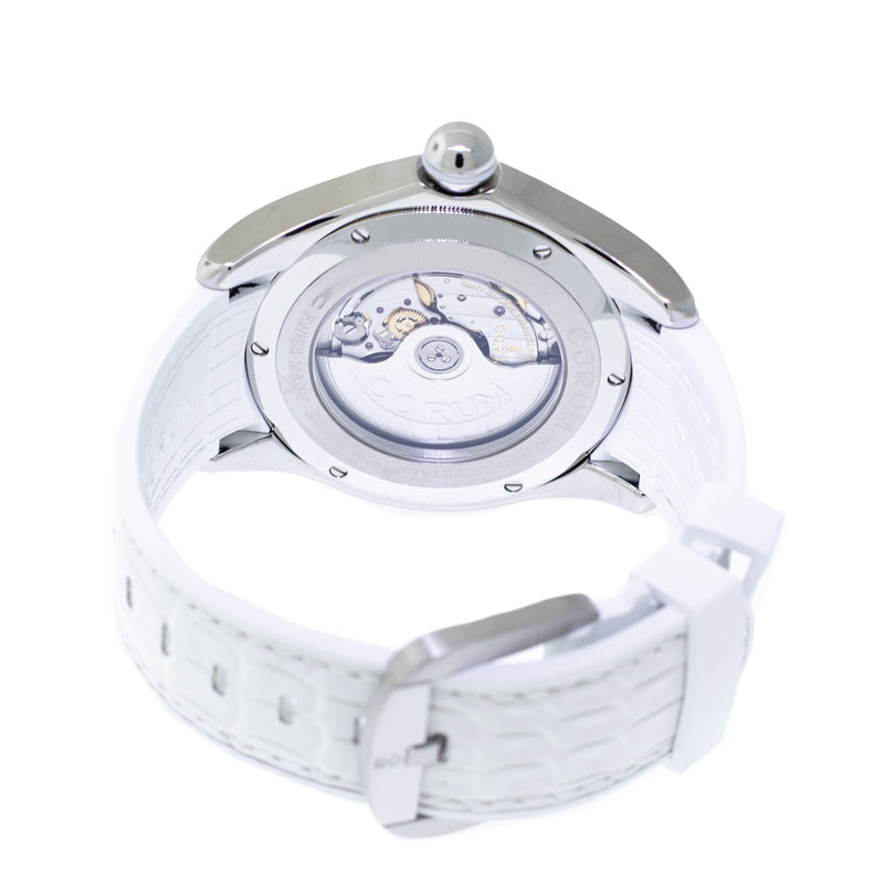 Corum Bubble 42mm White MOP Arabic Dial L295/03049-Da Vinci Fine Jewelry