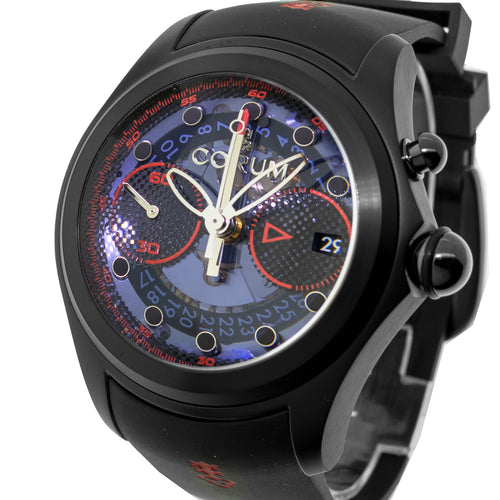 Corum Bubble 52mm Titanium Blue Dial L261/03309 Limited Edition-Da Vinci Fine Jewelry