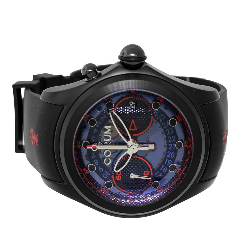 Corum Bubble 52mm Titanium Blue Dial L261/03309 Limited Edition-Da Vinci Fine Jewelry