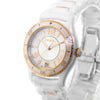 Ebel X-1 Ceramic and Rose Gold 34mm Silver Arabic Dial White Ceramic Bezel 1216113-Da Vinci Fine Jewelry