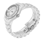 Ebel X-1 Ceramic 34mm Silver Arabic Dial White Ceramic Bezel 1216129-Da Vinci Fine Jewelry