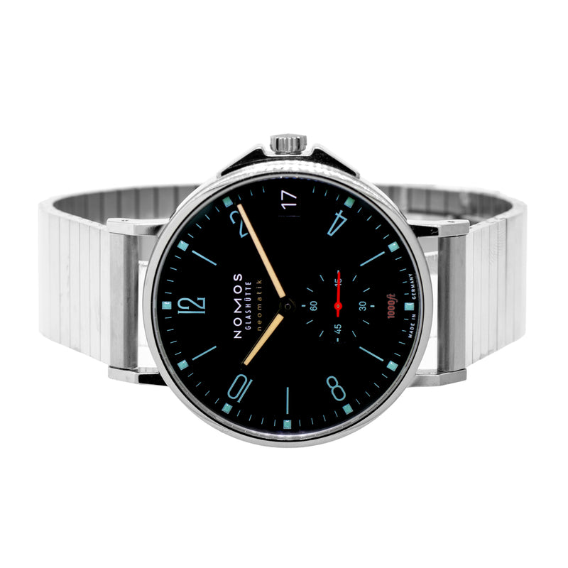 NOMOS Glashutte Tangente Sport Neomatik 42 Black Arabic Ref: 581-Da Vinci Fine Jewelry