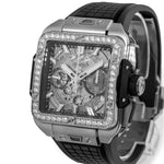 Hublot Square Bang Unico 42mm Titanium Skeleton Dial Diamond Bezel 821.NX.0170.RX.1204-Da Vinci Fine Jewelry