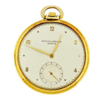 Patek Philippe 1950's Vintage Pocket Watch - Yellow Gold - White Dial