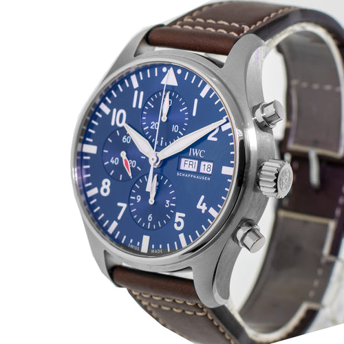 IWC Pilot “LE PETIT PRINCE” edition 41mm Stainless Steel Blue Arabic Dial IW377714-Da Vinci Fine Jewelry