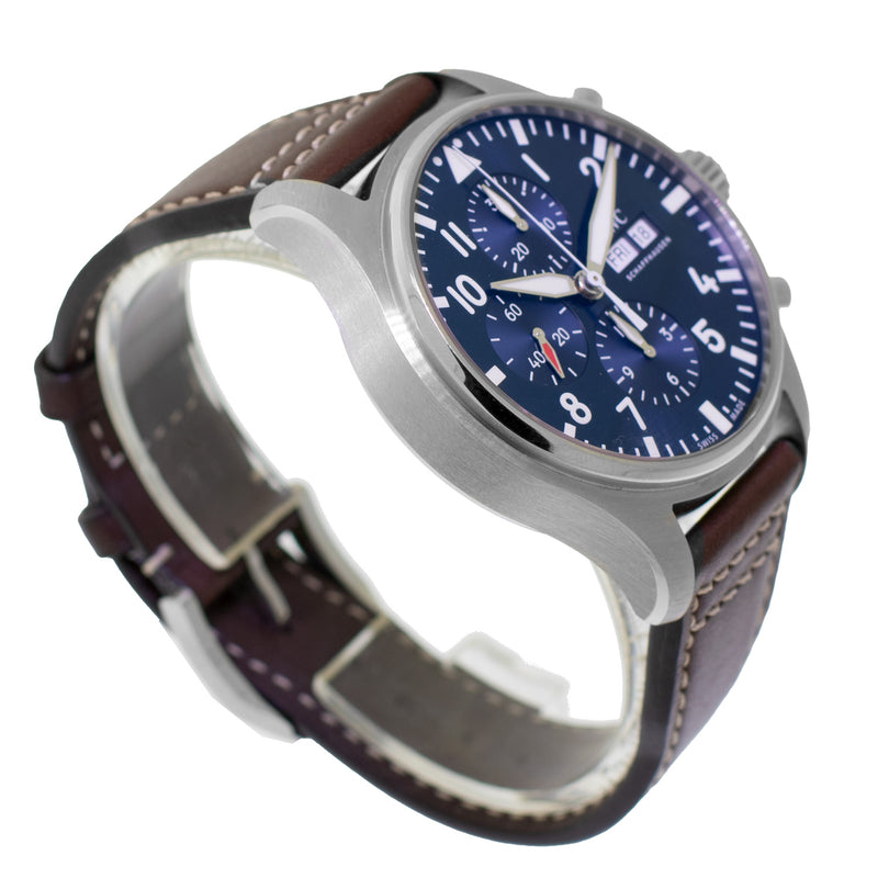 IWC Pilot “LE PETIT PRINCE” edition 41mm Stainless Steel Blue Arabic Dial IW377714-Da Vinci Fine Jewelry